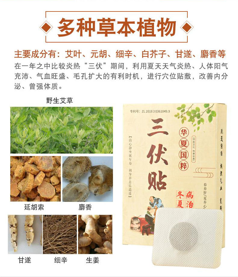 艾草溫灸貼_正品三伏貼批發(fā)_艾草oem廠家 (7)多種草本植物調和而成.jpg